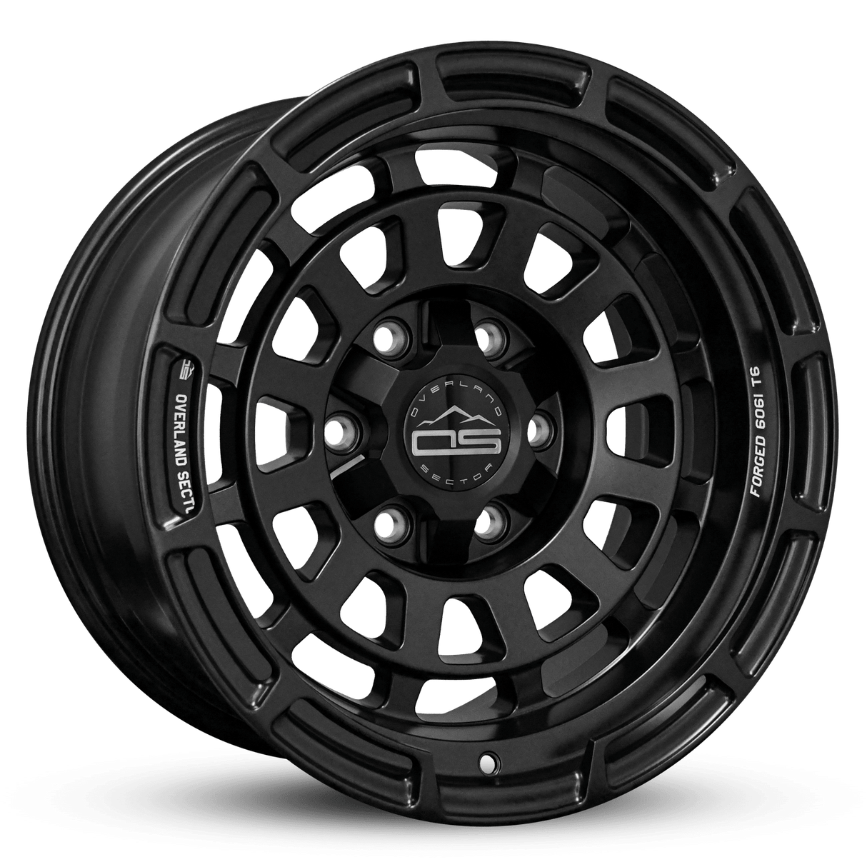 Overland Sector Badlander Forged 17x9 +0 6x135/6x139.7mm 106.1mm All Satin Black - Xtrusion Overland