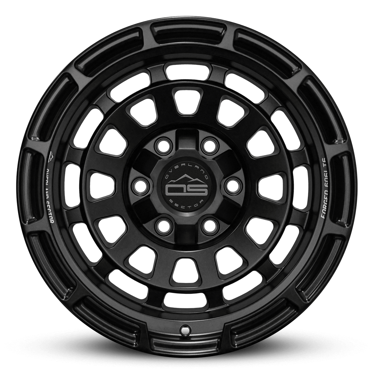 Overland Sector Badlander Forged 17x9 +0 6x135/6x139.7mm 106.1mm All Satin Black - Xtrusion Overland