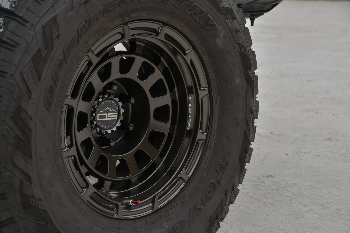 Overland Sector Badlander Forged 17x9 +0 6x135/6x139.7mm 106.1mm All Satin Mocha Bronze - Xtrusion Overland