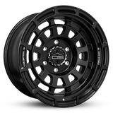 Overland Sector Badlander Forged 17x9 -12 6x139.7mm 106.1mm All Satin Black - Xtrusion Overland