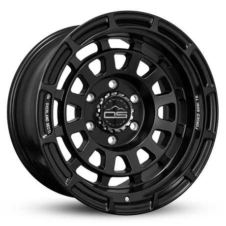 Overland Sector Badlander Forged 17x9 -12 6x139.7mm 106.1mm All Satin Black - Xtrusion Overland