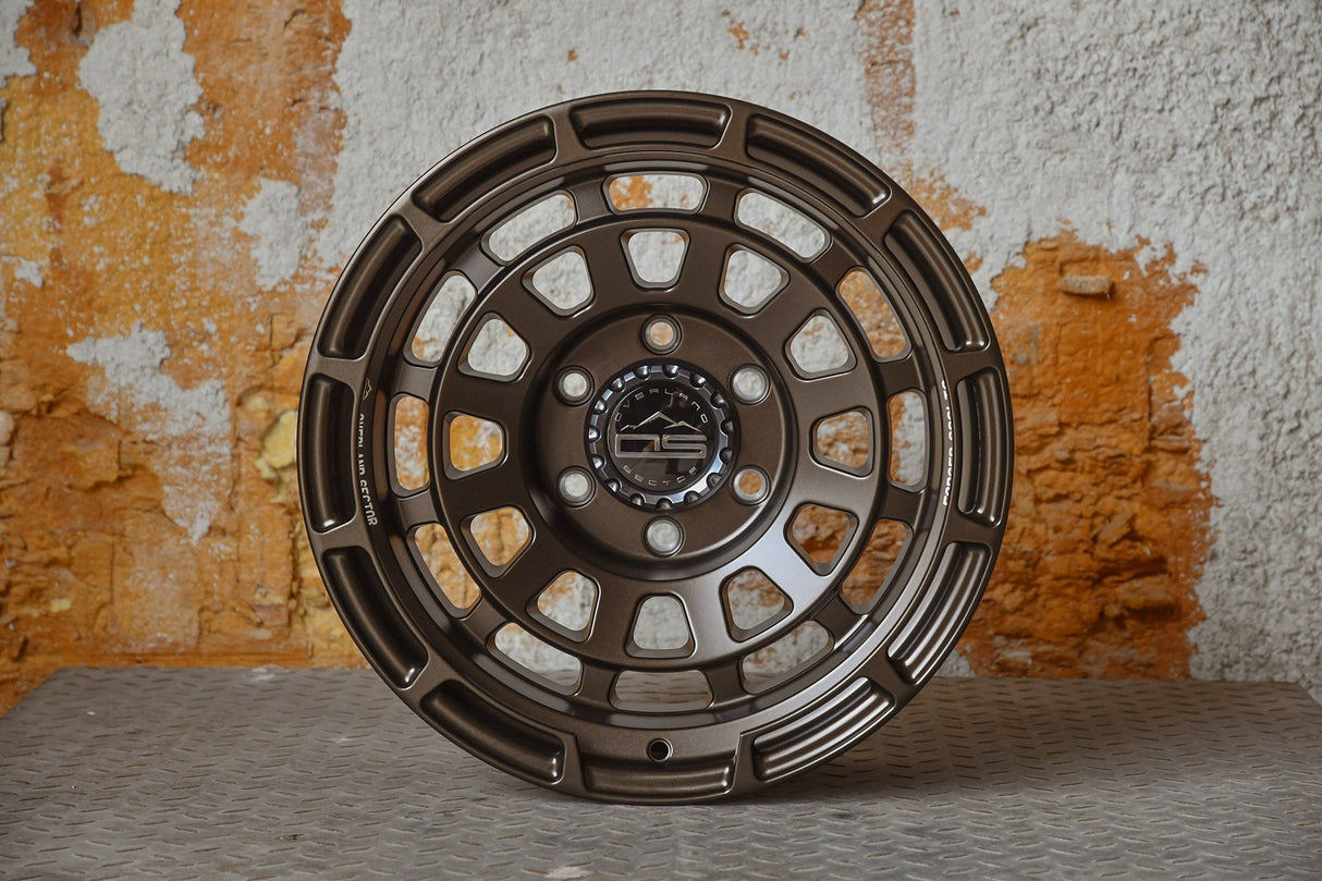 Overland Sector Badlander Forged 17x9 -18 5x127mm 71.5mm All Satin Mocha Bronze - Xtrusion Overland