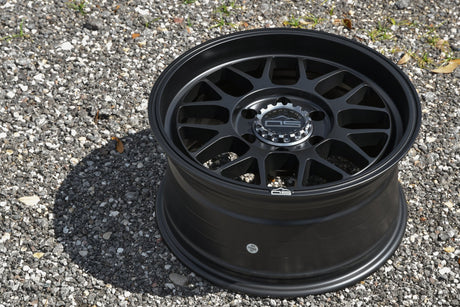 Overland Sector Hyperdrive Flow Formed 17x8.5 +25 6x139.7 106.1mm All Satin Black - Xtrusion Overland