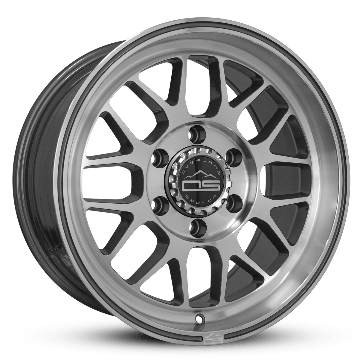 Overland Sector Hyperdrive Flow Formed 17x8.5 +25 6x139.7 106.1mm Gloss Gun Metal/Machined Face - Xtrusion Overland