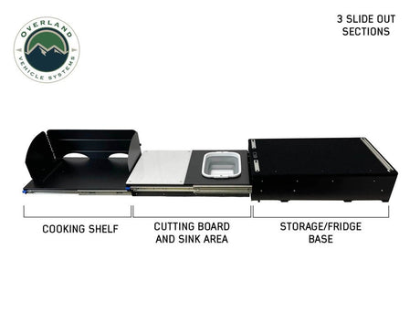 OVS Camp Cargo Box Kitchen With Slide Out Sink, Cooking Shelf and Work Station - Xtrusion Overland