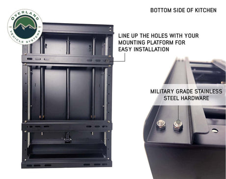 OVS Camp Cargo Box Kitchen With Slide Out Sink, Cooking Shelf and Work Station - Xtrusion Overland