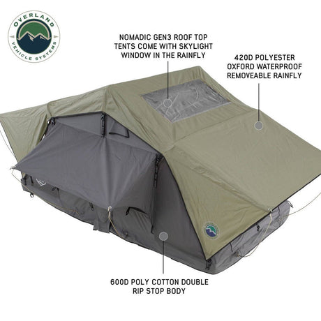 OVS Nomadic 2 Standard Rooftop Tent - Xtrusion Overland