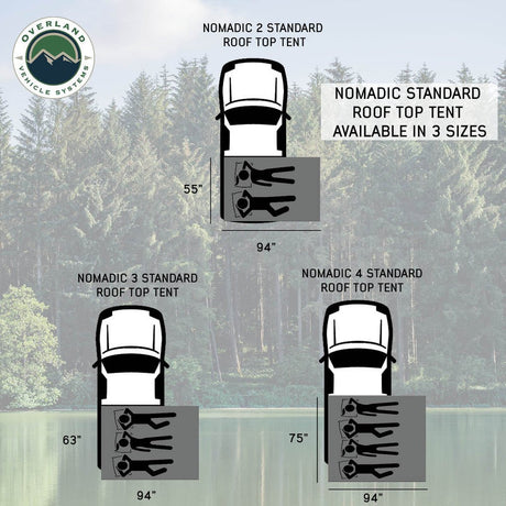 OVS Nomadic 2 Standard Rooftop Tent - Xtrusion Overland