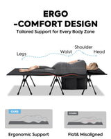 Portable L Size Camping Cot in Black | ICECO - Xtrusion Overland