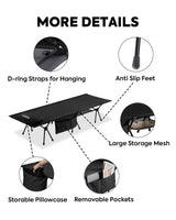 Portable L Size Camping Cot in Black | ICECO - Xtrusion Overland