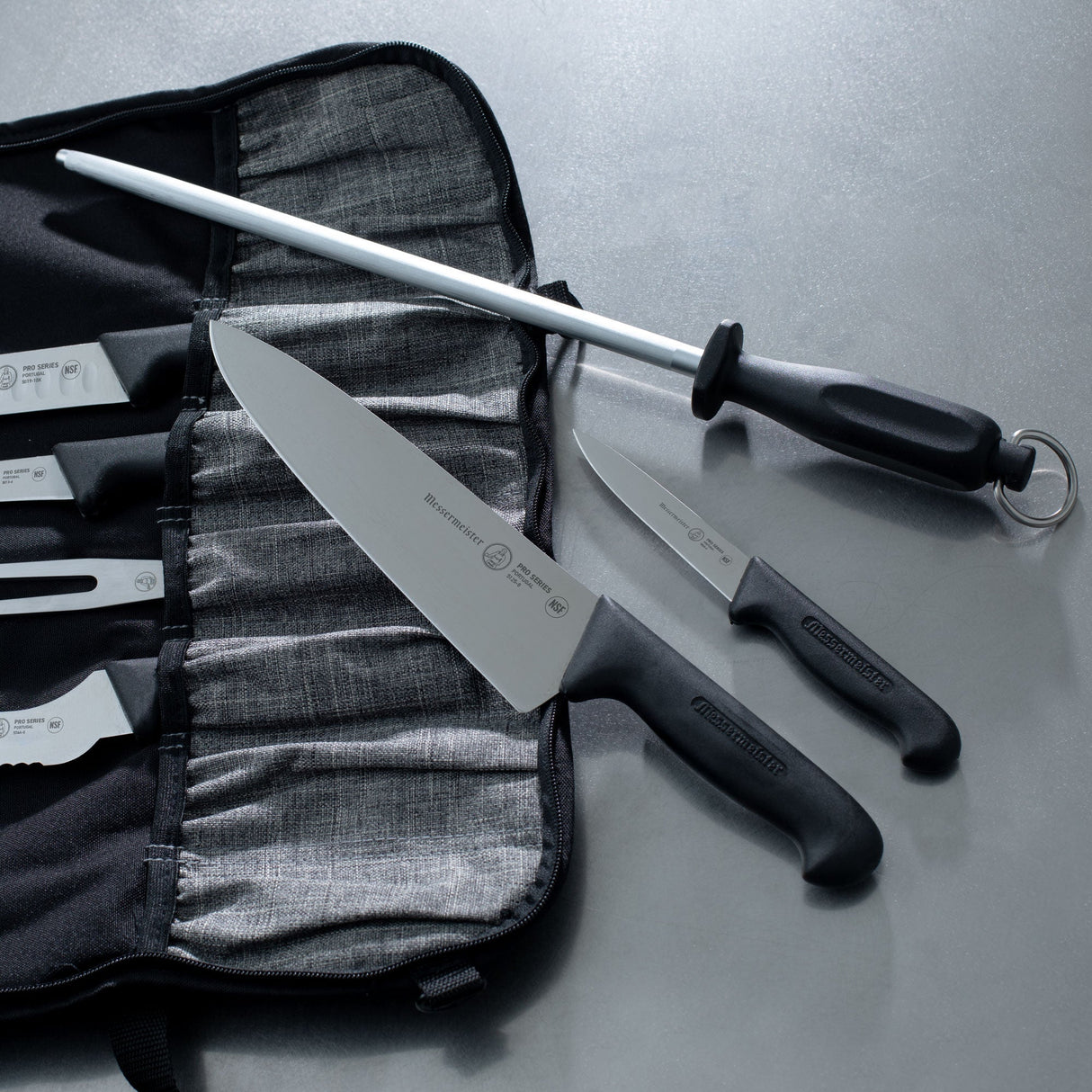 Preservation Heather Gray Knife Roll - 8 Pocket - Xtrusion Overland