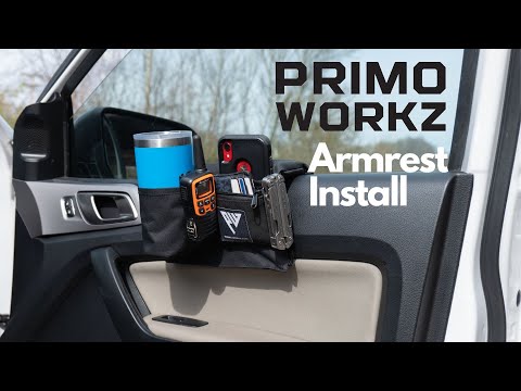 Primo-Workz Passenger side - Black Canvas Armrest with Cupholder