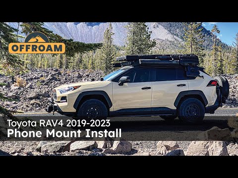 OFFROAM X PEAK DESIGN Toyota RAV4 (2019-2024) with 7-in. or 8-in. Toyota Audio Multimedia Magnetic Charging Phone Mount