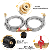 Propane Two Way Y Splitter Adapter Hose - Xtrusion Overland