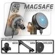 Qi2.2/MagSafe Charging & Cooling Phone Holder | Assault Track Picatinny Base | 7" DuraLock Arm - Xtrusion Overland