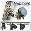 Qi2.2/MagSafe Charging & Cooling Phone Holder | Slim Track Base | 2" DuraLock Arm - Xtrusion Overland