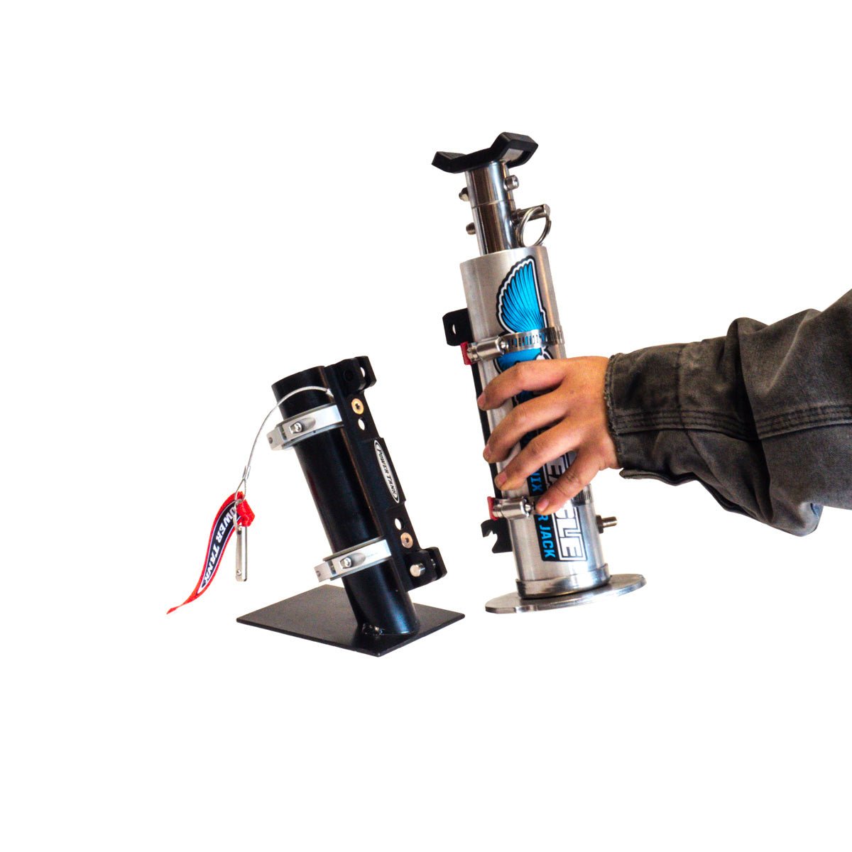 Quick - Release Bracket - 2.5 lb ABC Fire Exinguisher, Power Shot, Pro Eagle Phoenix CO2 Jack - Xtrusion Overland