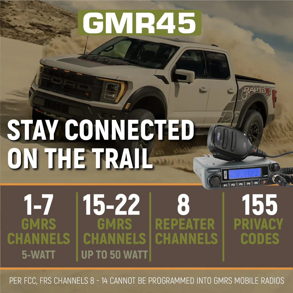 Rugged Radios Ford Raptor Two-Way Mobile Radio Kit