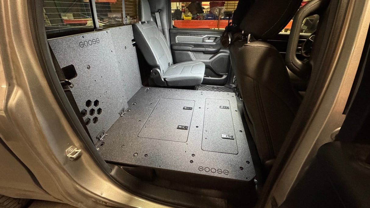 RAM - 1500 - 2019 - Present - 5th Gen. - Crew Cab - Explore Series - Second Row Seat Delete Plate System - Xtrusion Overland