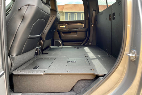 Ram 2500/3500 2009 - Present 4th & 5th Gen. Crew Cab - Second Row Seat Delete Plate System - Xtrusion Overland