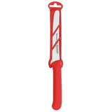 Red Serrated Tomato Knife with Matching Sheath - 4.5" - Xtrusion Overland