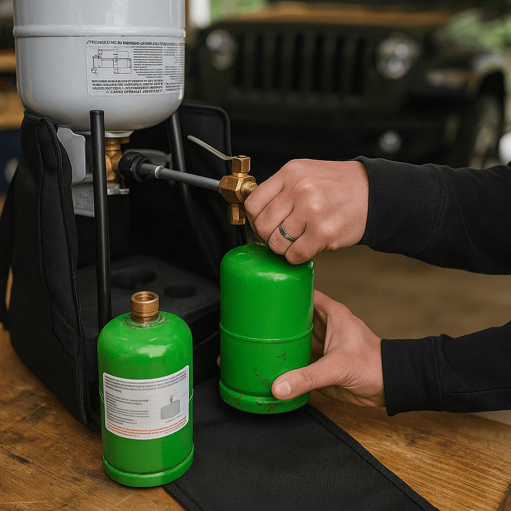 Refillable 1LB Propane Travel Kit - Xtrusion Overland