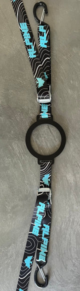 Ring Fuel Jug Strap- Teal Topo - Xtrusion Overland