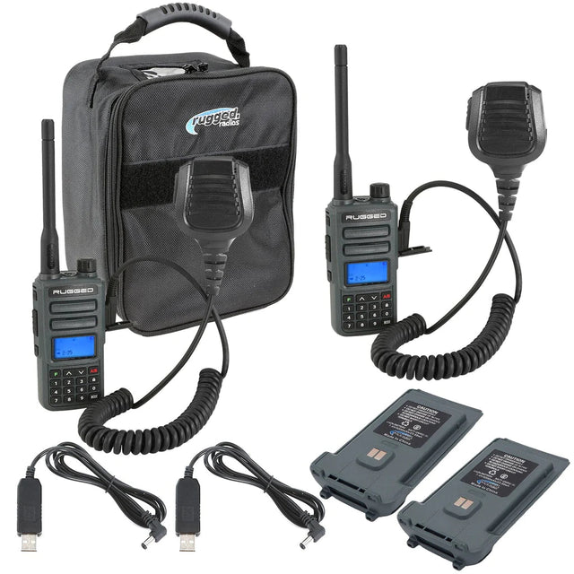 Rugged Radios ADVENTURE PACK - Rugged GMR2 GMRS and FRS Hand Held Radios pair - Xtrusion Overland