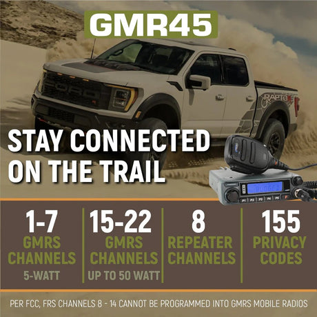 Rugged Radios Ford Raptor Two-Way Mobile Radio Kit - Xtrusion Overland