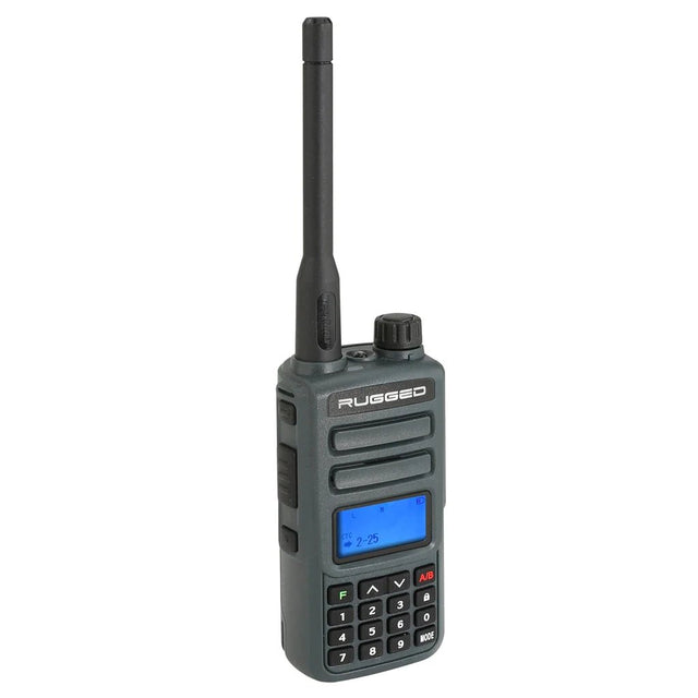 Rugged Radios GMR2 GMRS and FRS Two Way Handheld Radio - Grey - Xtrusion Overland