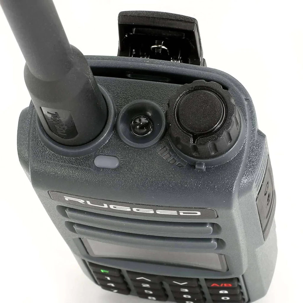 Rugged Radios GREAT OUTDOORS PACK - GMR2 GMRS and FRS Two Way Handheld Radios with Lapel Mics and XL Batteries - Xtrusion Overland