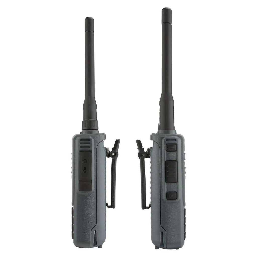 Rugged Radios GREAT OUTDOORS PACK - GMR2 GMRS and FRS Two Way Handheld Radios with Lapel Mics and XL Batteries - Xtrusion Overland