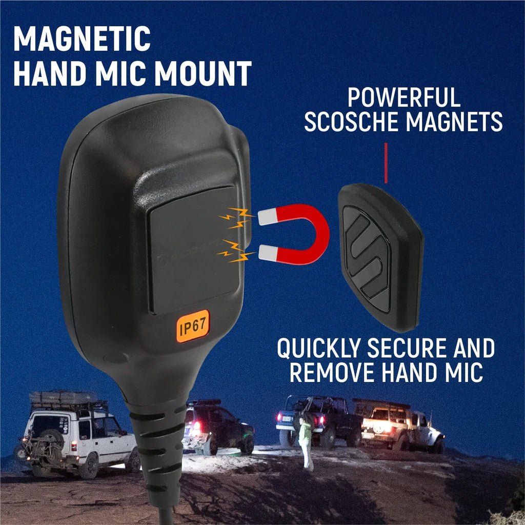 Rugged Radios Jeep Wrangler JL, JLU, and Gladiator JT Two-Way GMRS Mobile Radio Kit - Xtrusion Overland