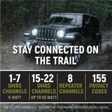 Rugged Radios Jeep Wrangler JL, JLU, and Gladiator JT Two-Way GMRS Mobile Radio Kit - Xtrusion Overland