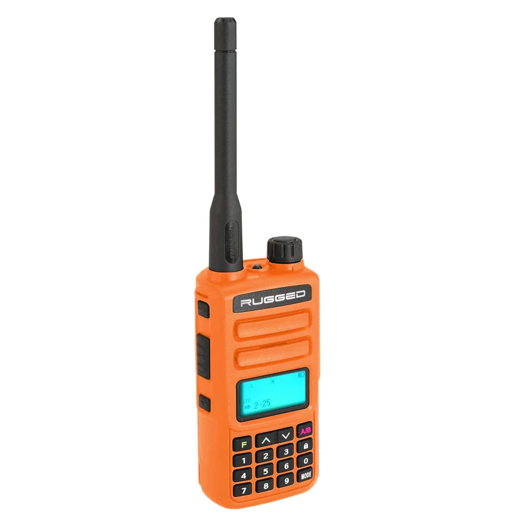 Rugged Radios Rugged GMR2 GMRS and FRS Two Way Handheld Radio - Safety Orange