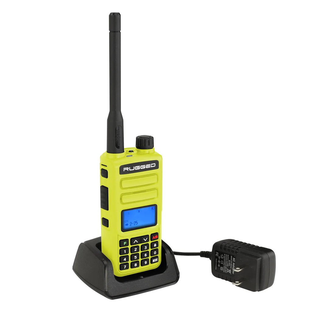 Rugged Radios Rugged GMR2 GMRS and FRS Two Way Handheld Radio - High Visibility Safety Yellow