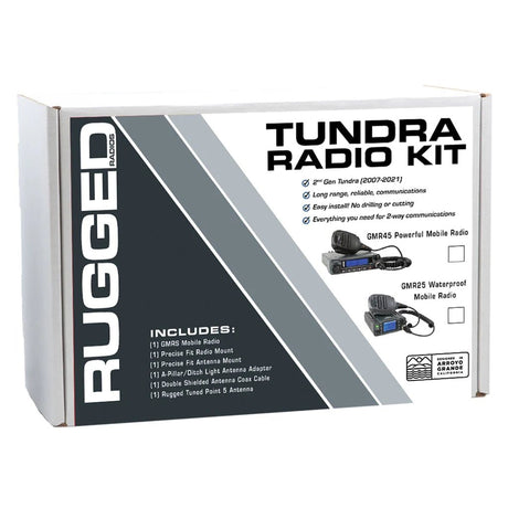 Rugged Radios Toyota Tundra Two-Way GMRS Mobile Radio Kit - Xtrusion Overland