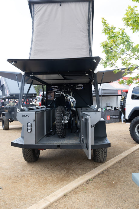 Rustic Mountain Overland Anzac GFC Moto Hauler - Driver Side Utility Module Package - Xtrusion Overland