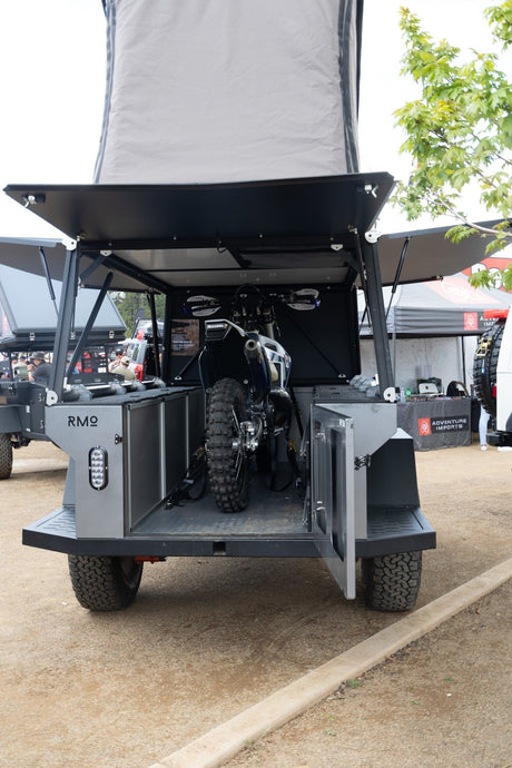 Rustic Mountain Overland Anzac GFC Moto Hauler - Passenger Side Utility Module Package - Xtrusion Overland