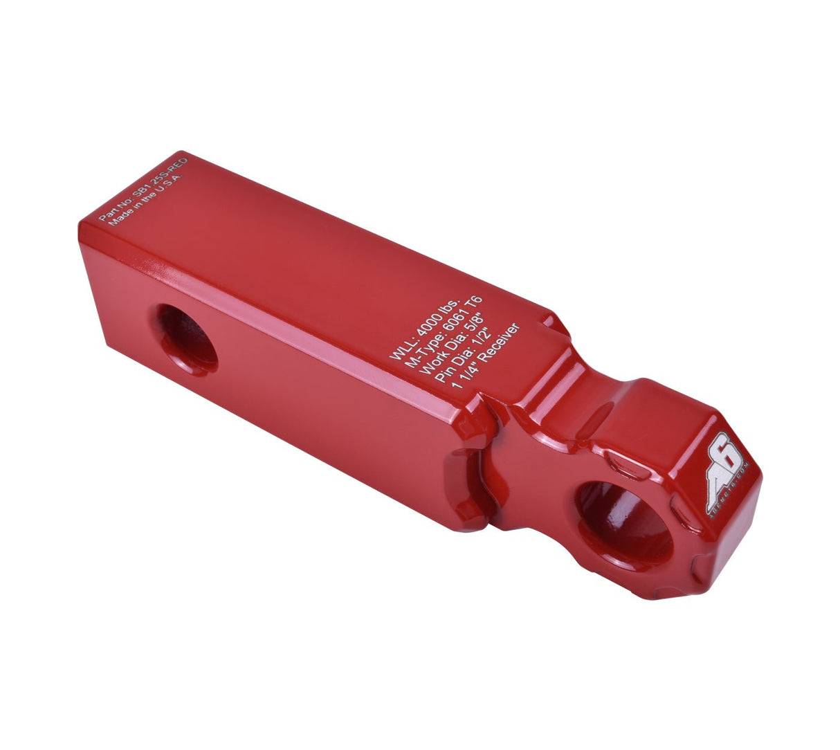 Shackle Block 1.25" Assembly - Red - Xtrusion Overland