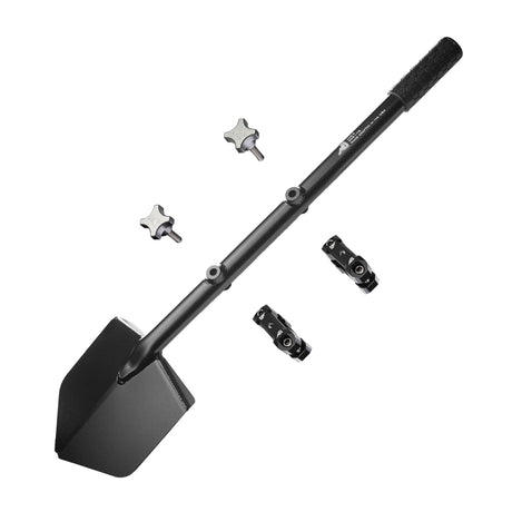Shovel / Mount Combo - Black LONG Shovel / Black UMD with Knobs - Xtrusion Overland