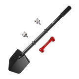 Shovel / Mount Combo - Black LONG Shovel / Red SSM with Knobs - Xtrusion Overland