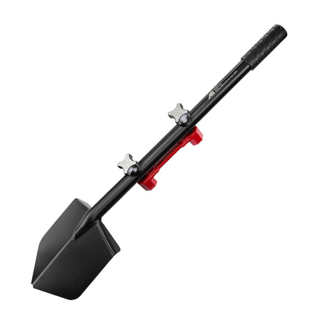 Shovel / Mount Combo - Black LONG Shovel / Red SSM with Knobs - Xtrusion Overland