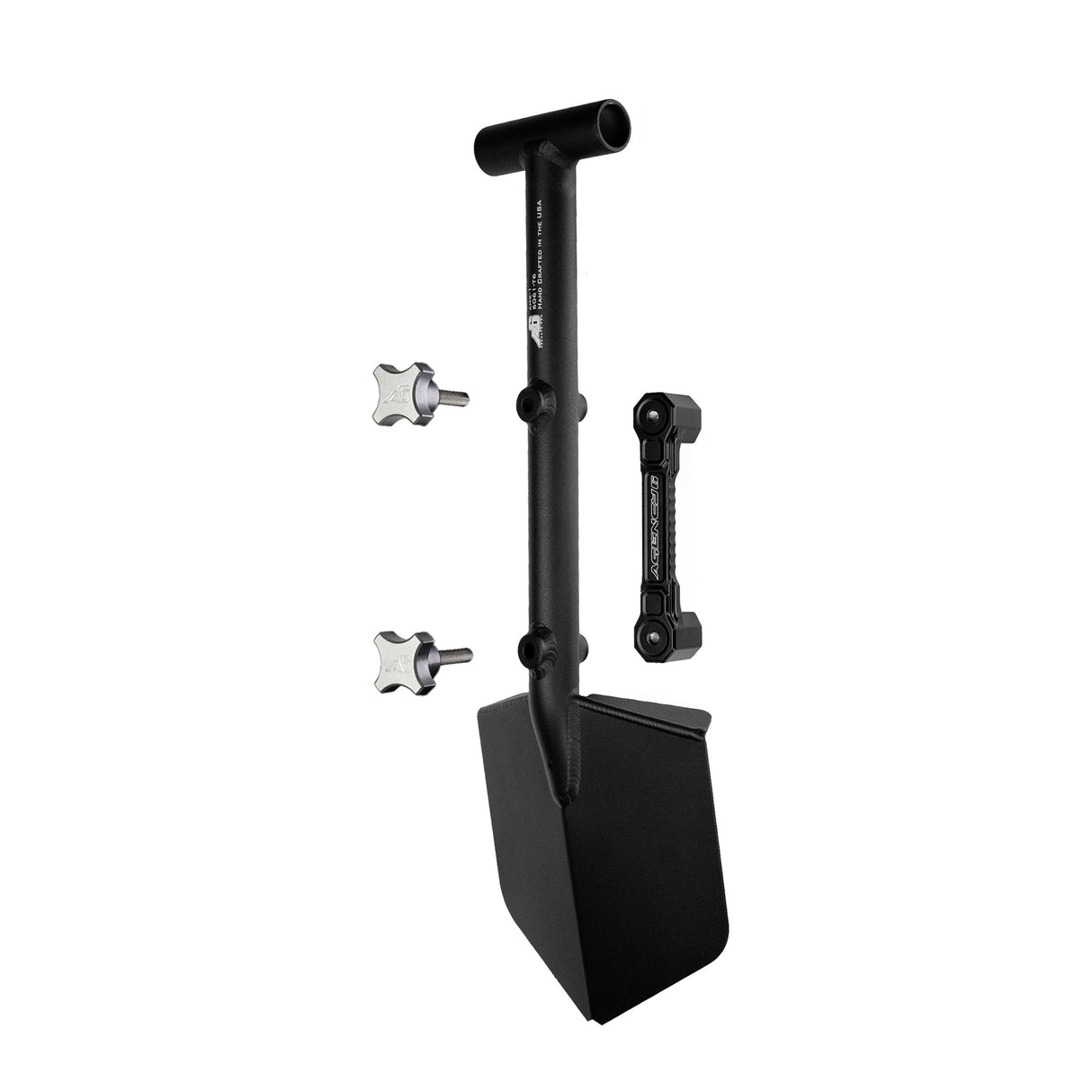 Shovel / Mount Combo - Black Mini Shovel / Black SSM with Knobs - Xtrusion Overland
