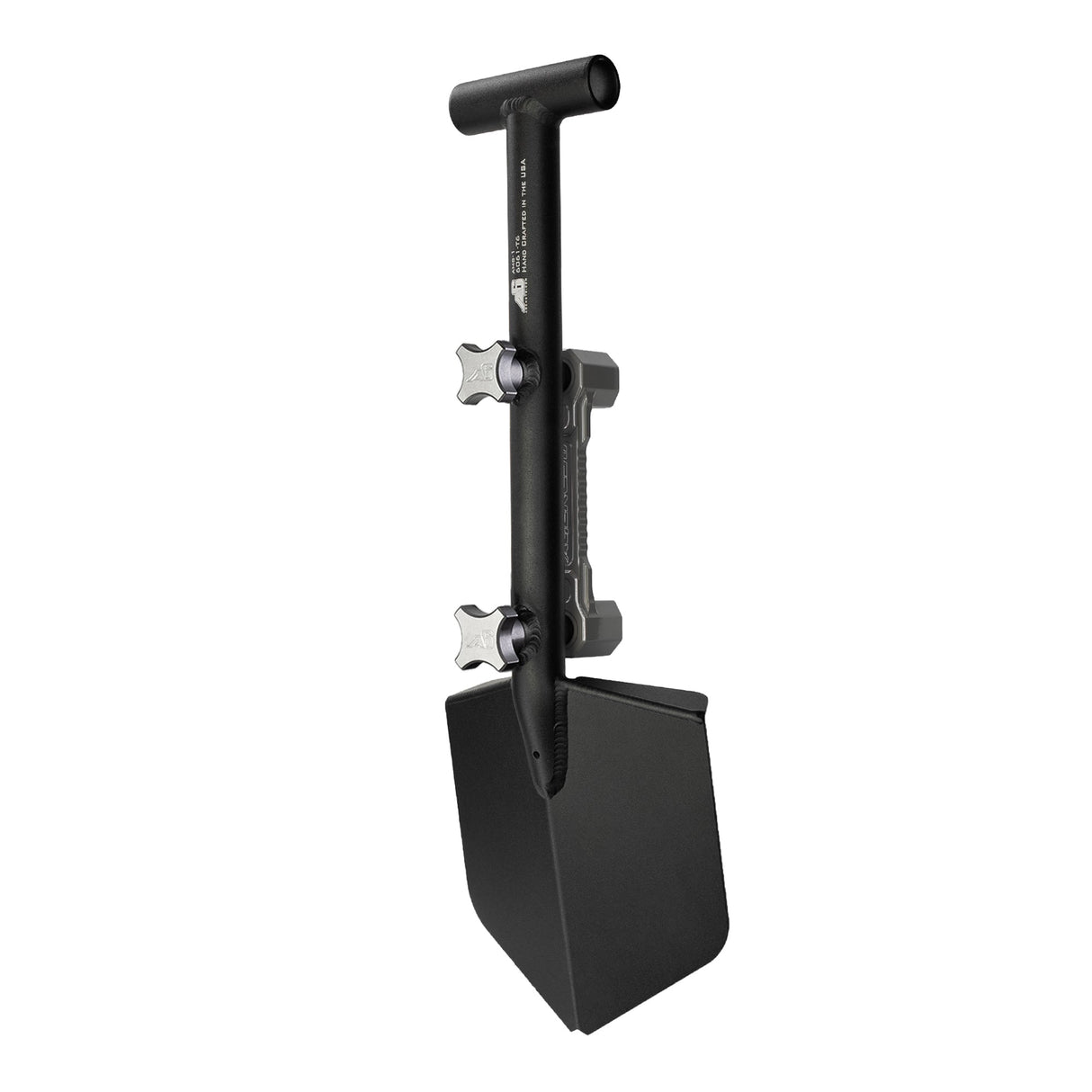 Shovel / Mount Combo - Black Mini Shovel / Grey SSM with Knobs - Xtrusion Overland