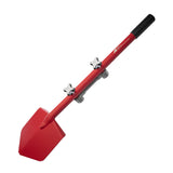 Shovel / Mount Combo - Red LONG Shovel / Grey SSM with Knobs - Xtrusion Overland