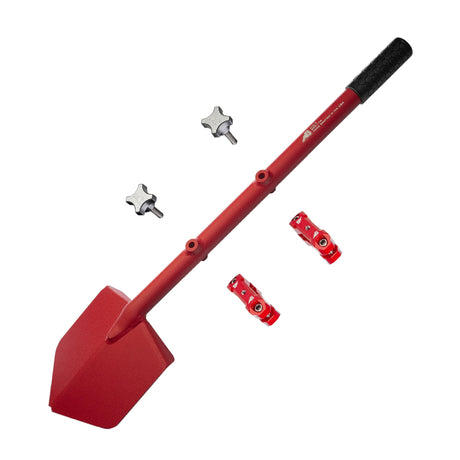 Shovel / Mount Combo - Red LONG Shovel / Red UMD with Knobs - Xtrusion Overland