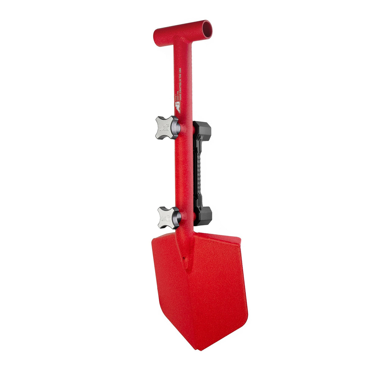 Shovel / Mount Combo - Red Mini Shovel / Black SSM with Knobs - Xtrusion Overland