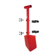 Shovel / Mount Combo - Red Mini Shovel / Black UMD with Knobs - Xtrusion Overland