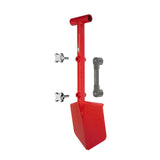 Shovel / Mount Combo - Red Mini Shovel / Grey SSM with Knobs - Xtrusion Overland